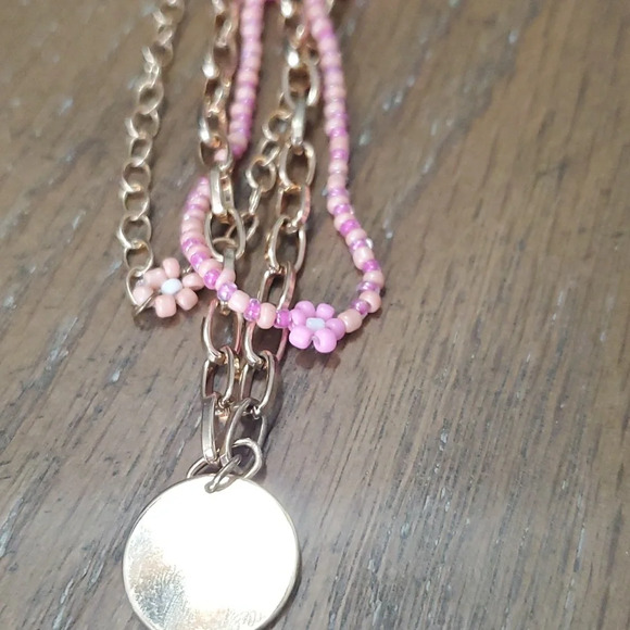 2 Lovisa beaded necklaces. 1 3 strand and 1 single strand - Picture 3 of 7